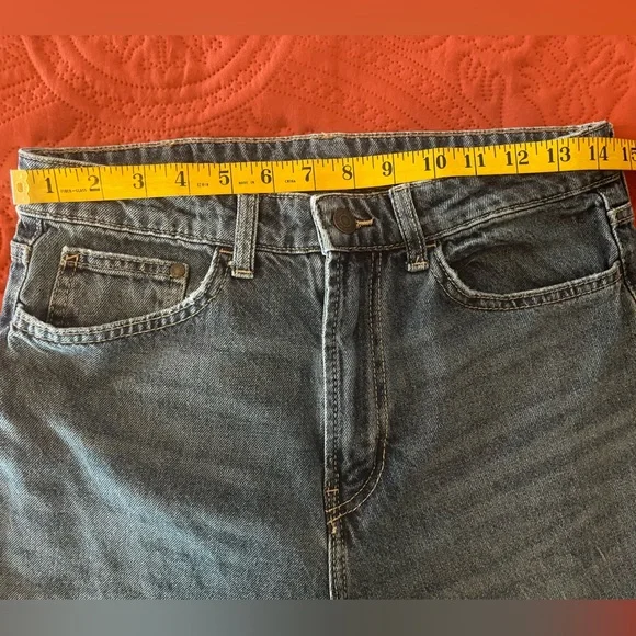 H&M &Denim Ultra High Rise Wide Leg Baggy Fit Jeans, Size 8 - Picture 8 of 11